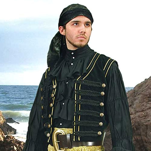Black Pirate Vest
