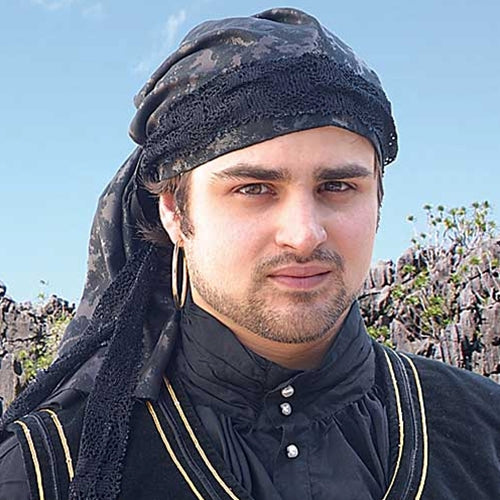 Pirate Black Bandana