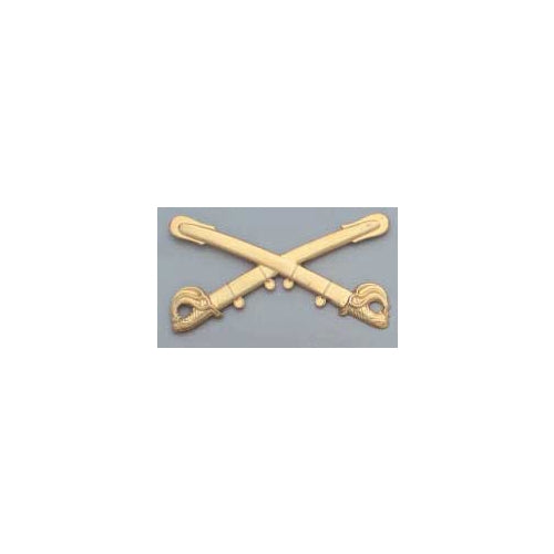 Civil War Kepi Brass Cavalry Insignia