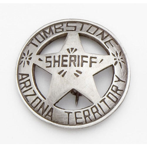 Old West Tombstone Sheriff's Badge