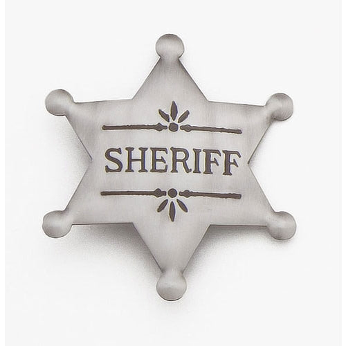 Old West Deluxe Silver Sheriff's Badge