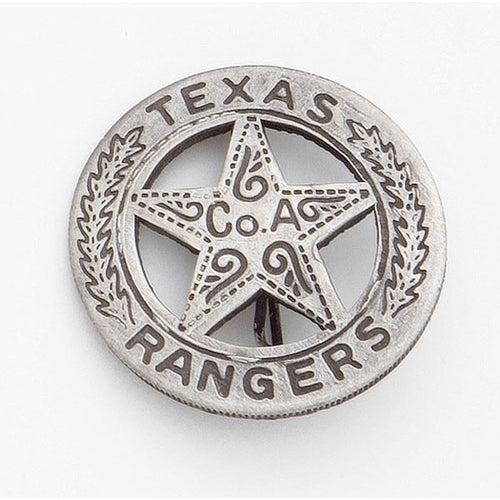 Old West Silver Texas Ranger&#039;s Badge