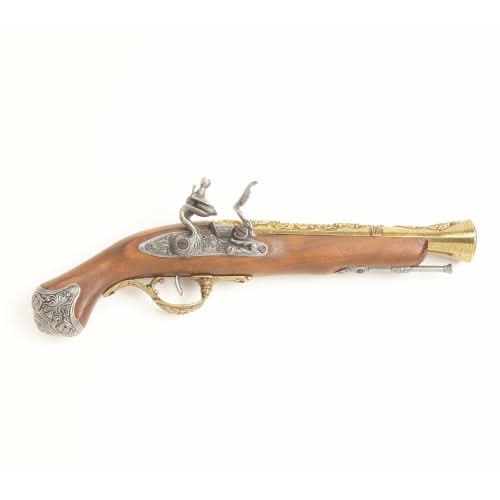 18TH Century Antique Brass Trim English Flintlock