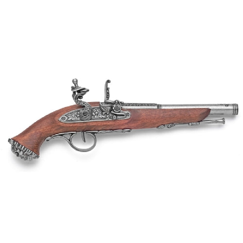 18th Century Antique Grey Finish Flintlock Pistol