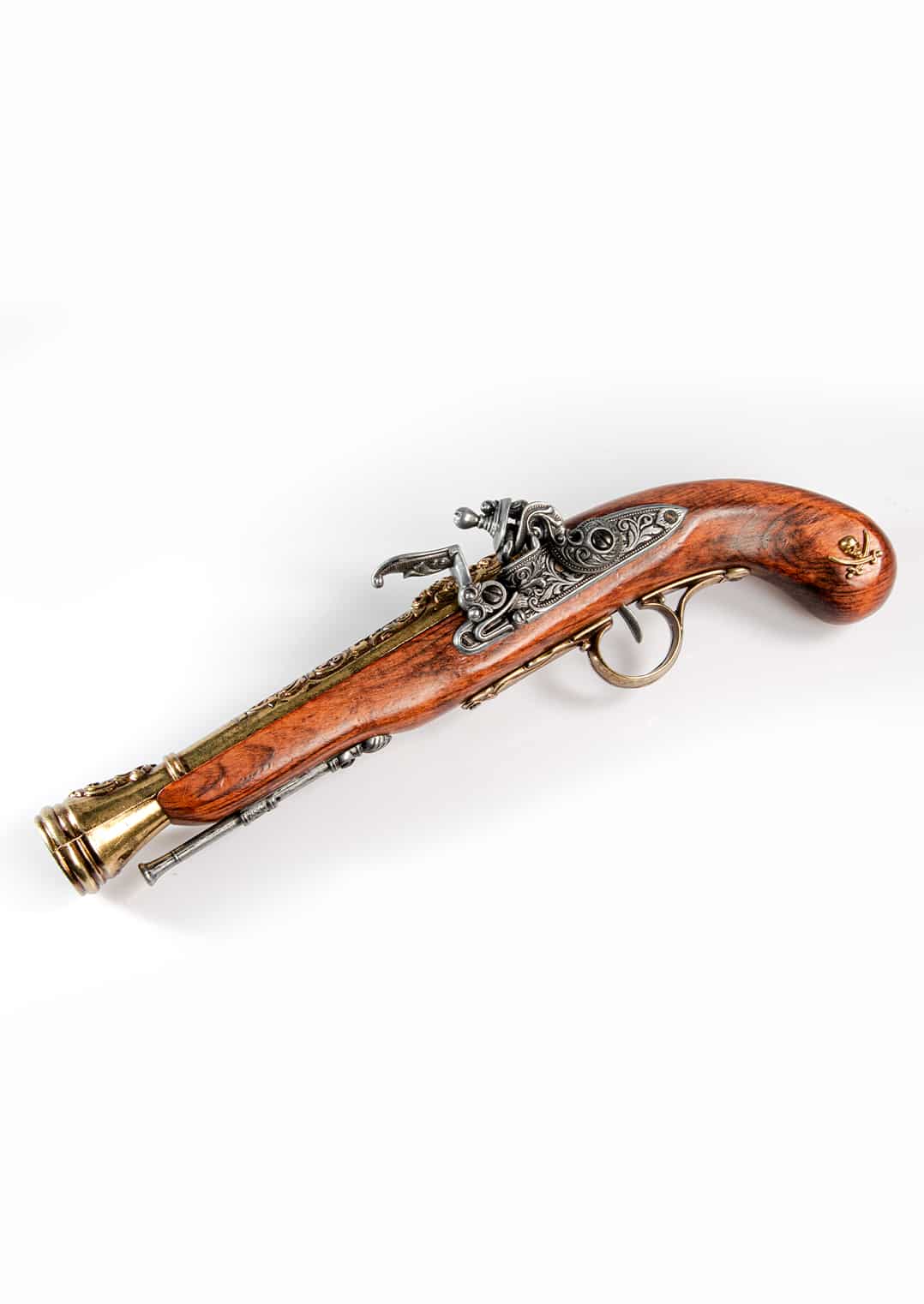 Left-Handed Pirate Flintlock Blunderbuss Brass Finish