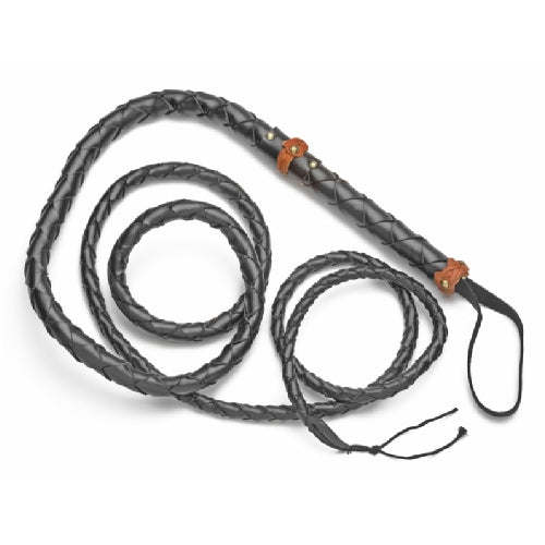 Old West 9' Braided Rawhide Bull Whip