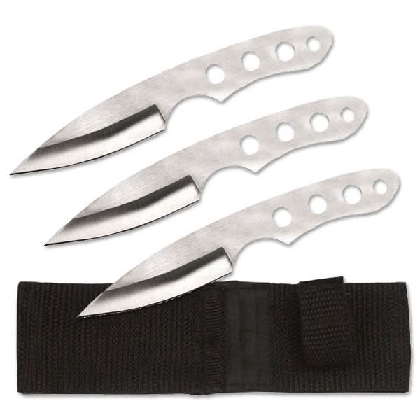 6" Stainless Steel Blade 3-Piece Throwing Knife Set