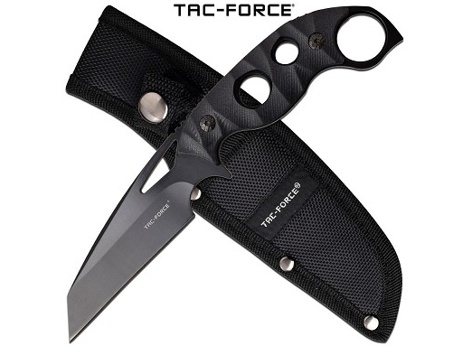 Tac Force Tactical Fixed Blade Knife 8.5 Inch Length Black G10 Handle