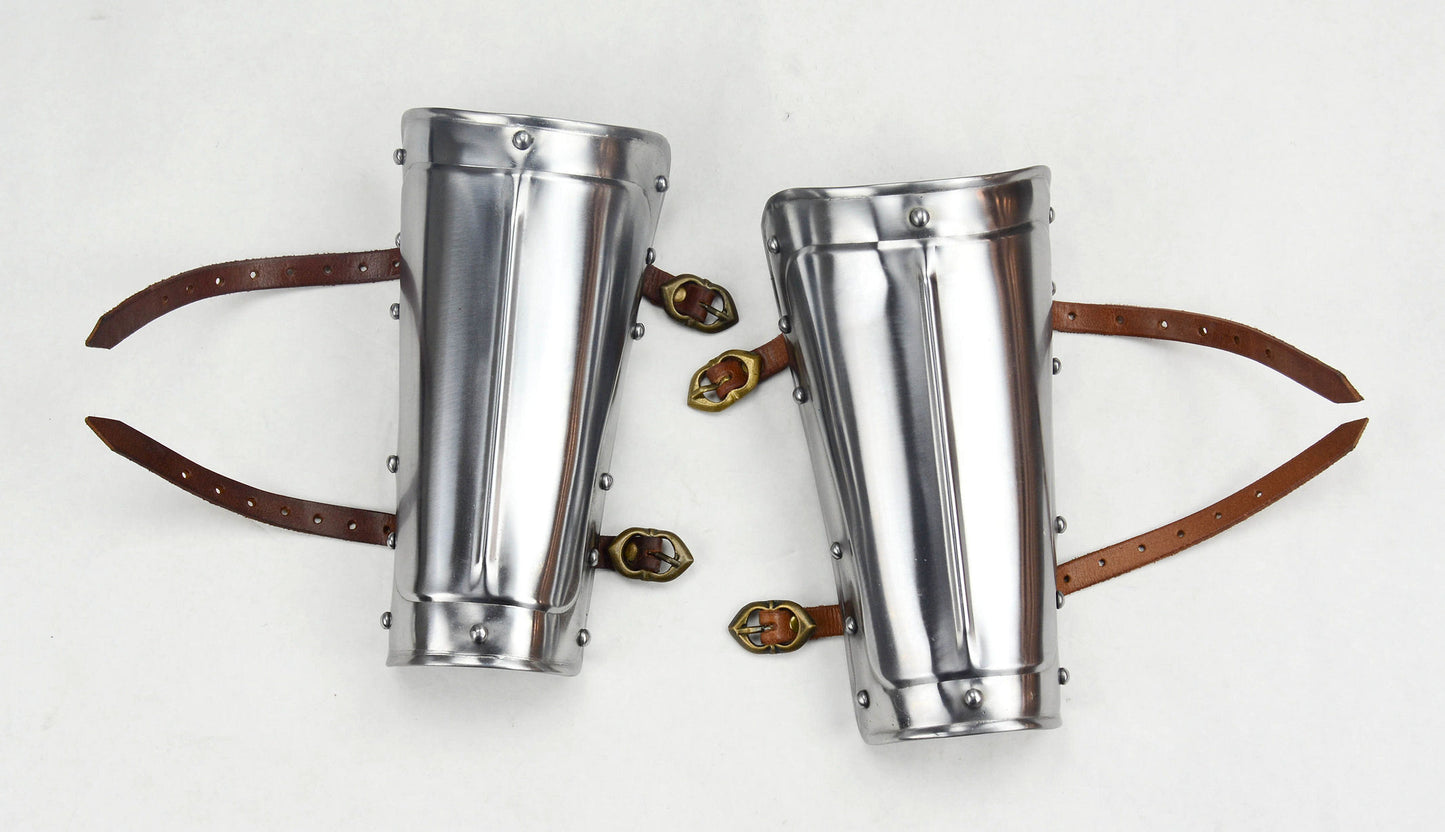Steel Bracers - 18 Gauge Steel