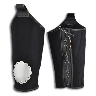 Upper Leg Padding with Steel Black Large