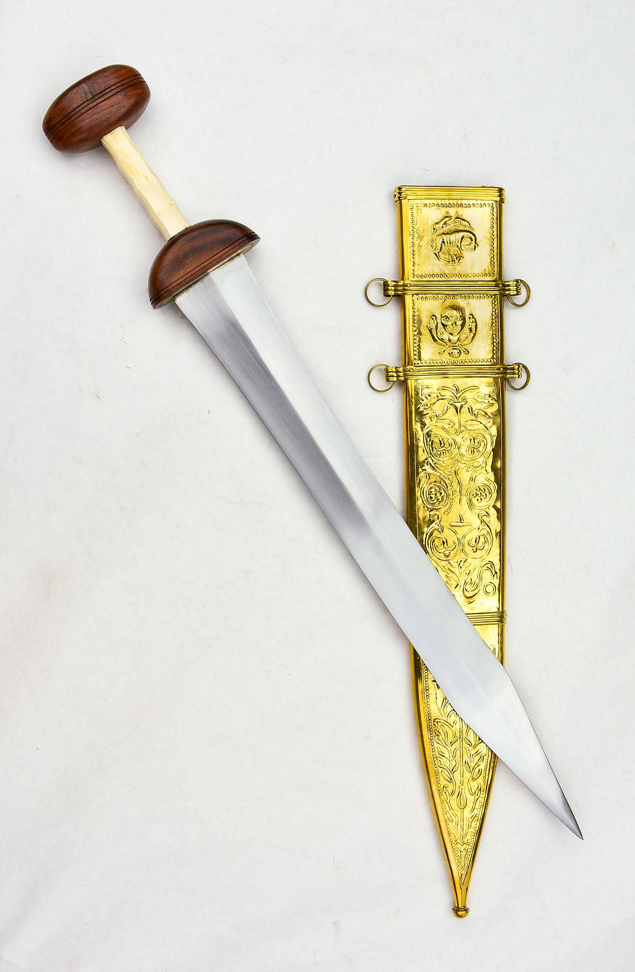 Roman Maintz Gladius with Embossed Scabbard