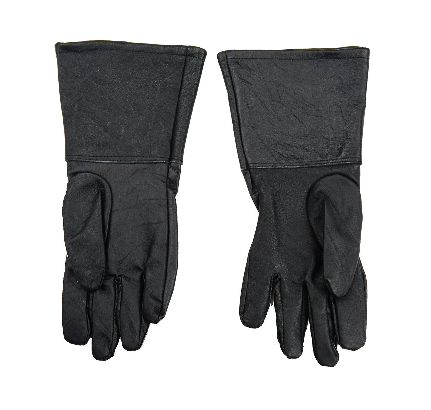 Black Leather Gauntlets