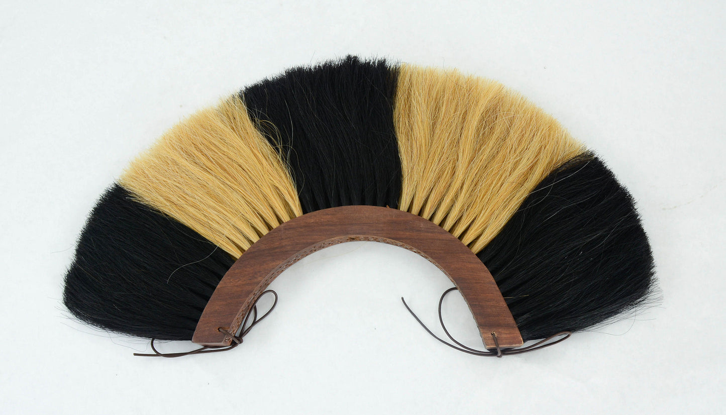 Roman Crest - White and Black - Wood Base