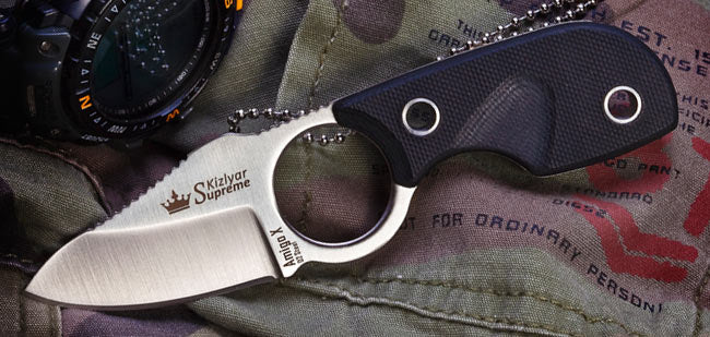 Kizlyar Supreme Amigo X Neck Knife - Satin Finish