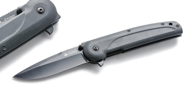 Kizlyar Supreme Biker Z-V1-D2-Black Titanium Knife