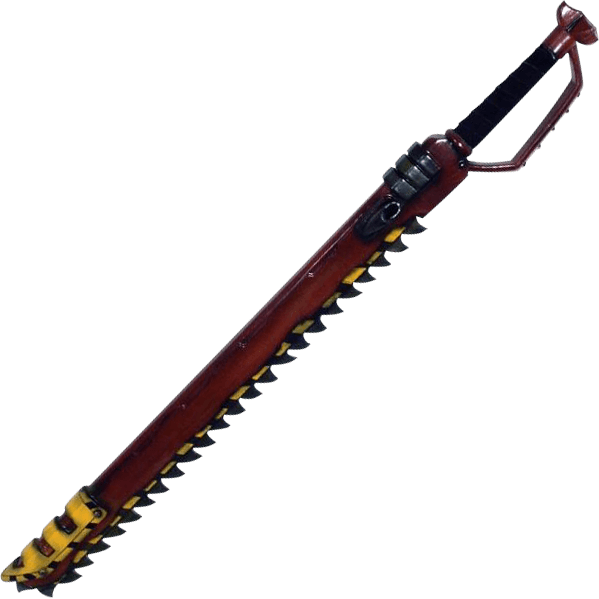Black and Red Chainsaw Sword