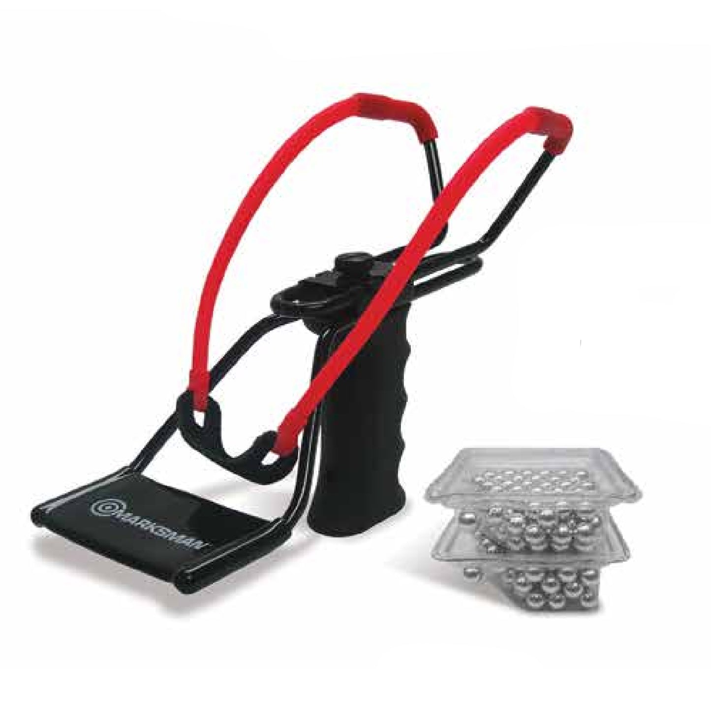 Marksman Hyper-Velocity Adjustable Slingshot, Band & Ammo Kit