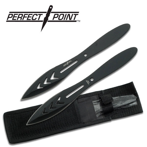 3-Piece Black Finish Throwing Knife Set