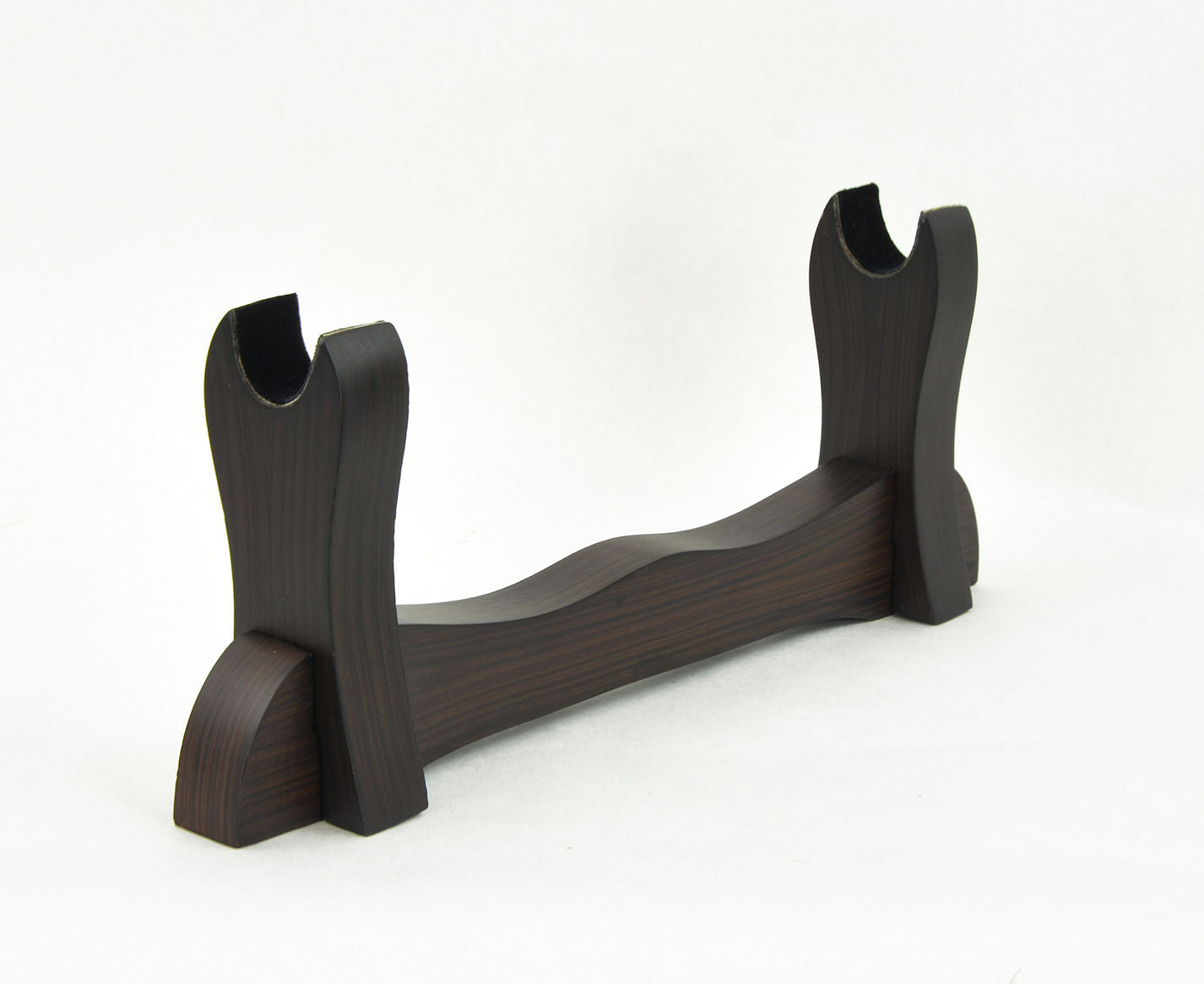 Single Sword Display Stand - Dark Walnut Finish