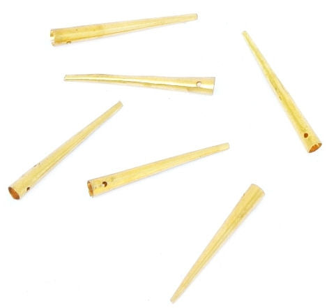 Brass Aiglets - Set of 10