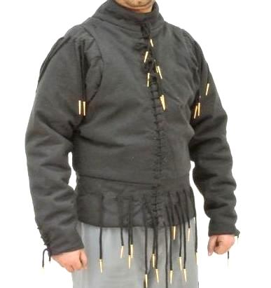 15th Century Arming Doublet - Black