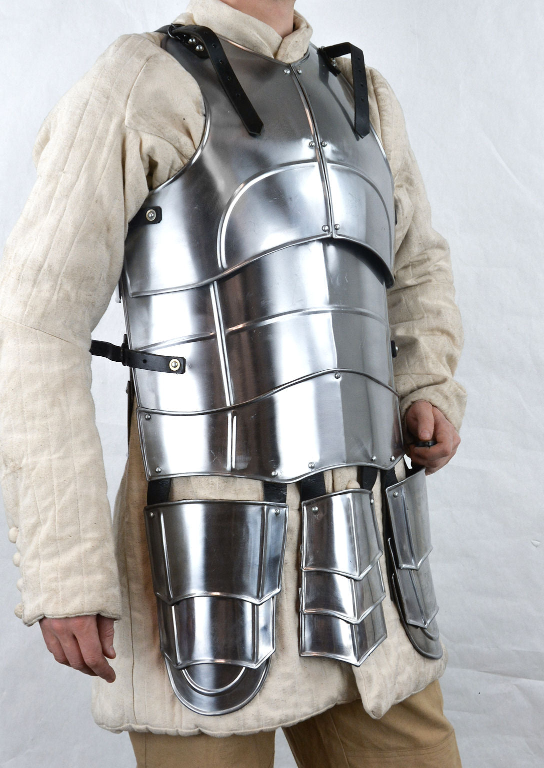 Steel Cuirass with Tasset Plates - 20 Gauge Steel