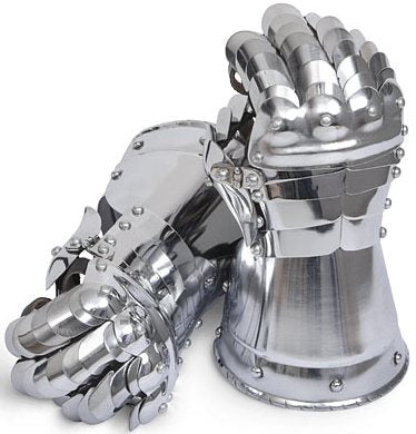 Late Medieval Gauntlets - 20 Gauge Steel