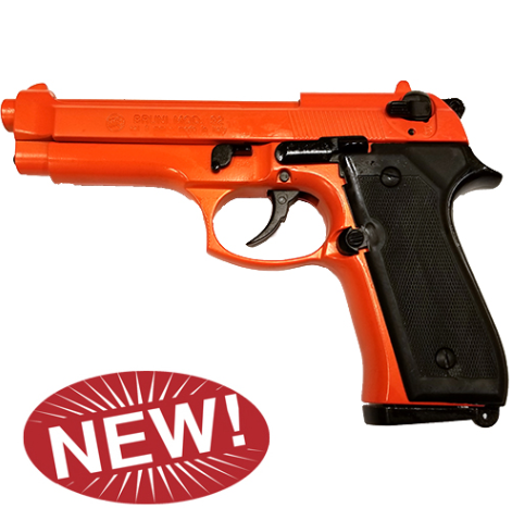 Replica M92 Semi Automatic 9mm Blank Gun Orange Finish
