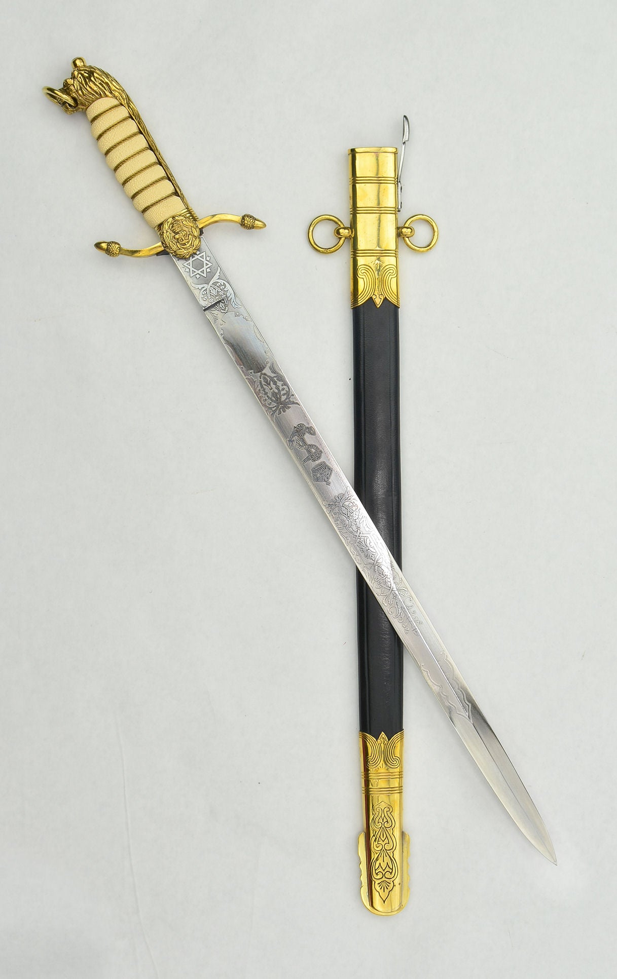 British Naval Officer's 5-Ball Dirk