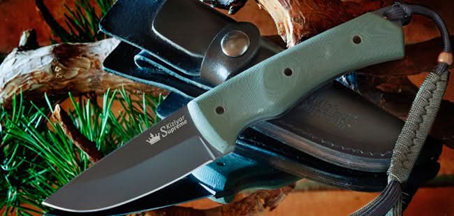 Kid 440C-Black Titanium Knife