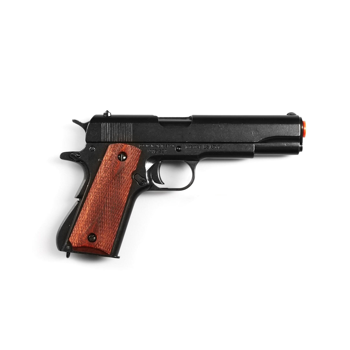 M1911A1 Black Finish Light Wood Grips Government Automatic Pistol Non-Firing Gun