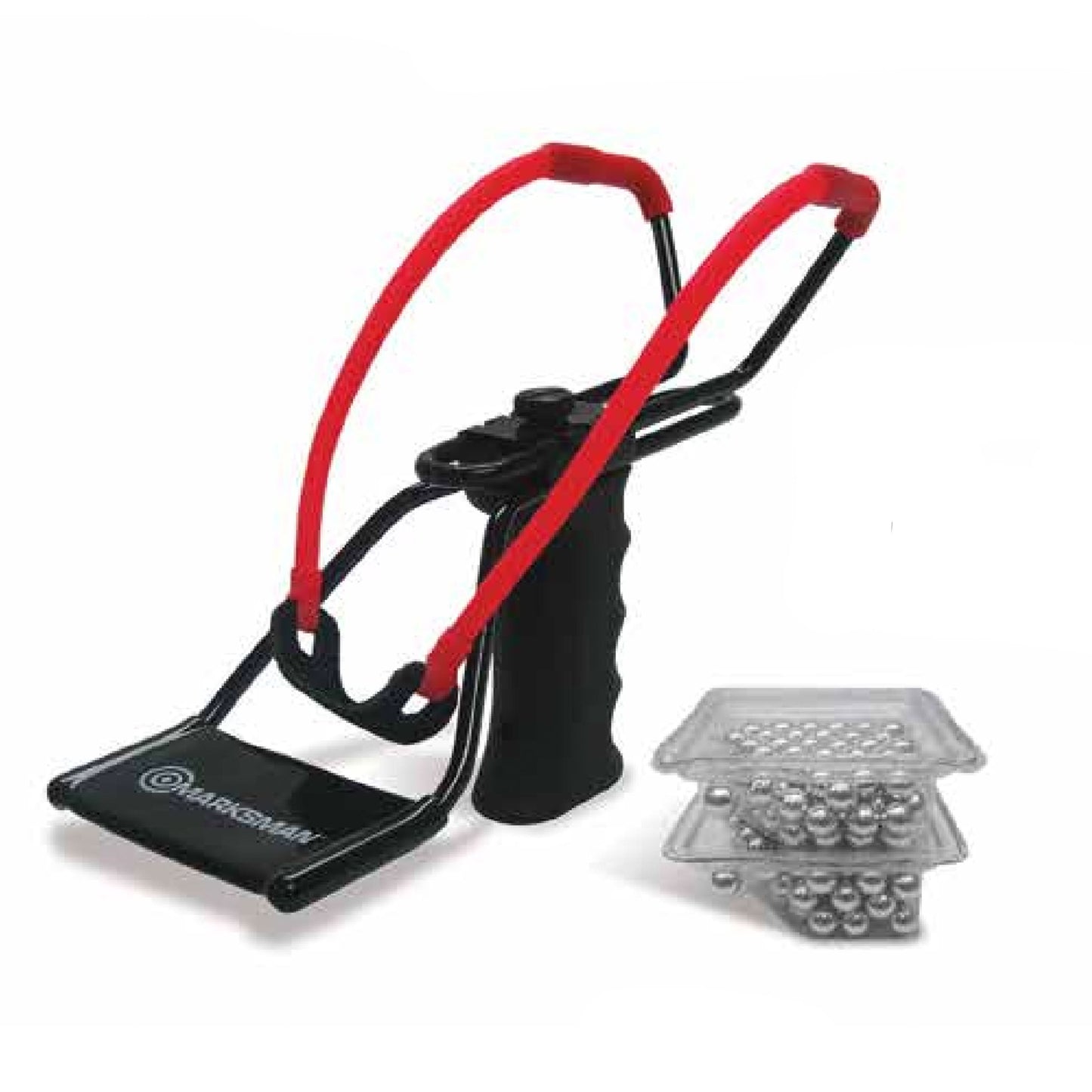 Marksman Hyper-Velocity Adjustable Slingshot, Band & Ammo Kit