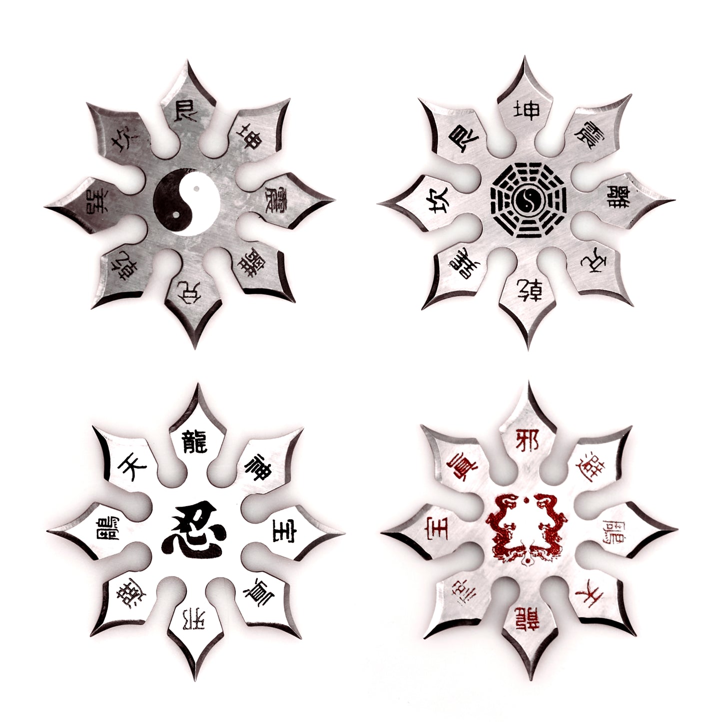 8 Point Throwing Star Set (4")