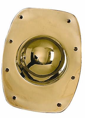 Rectangular Roman Brass Shield Boss