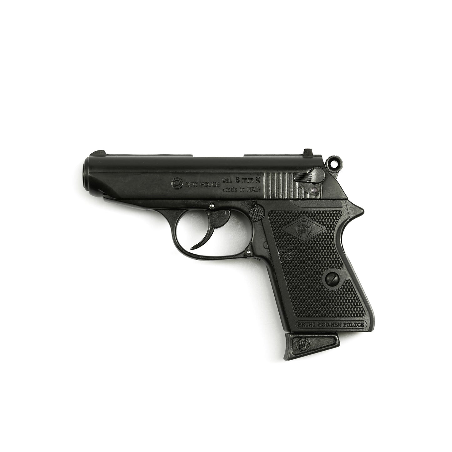 Replica James Bond Style Black 8MM Blank Firing Automatic Gun - Black Finish