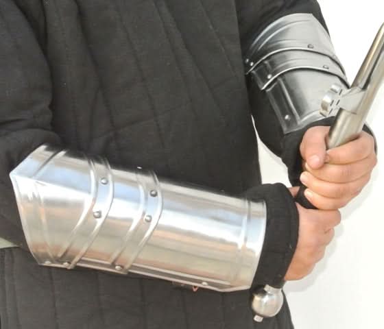 Ridged Bracers - 18 Gauge Steel