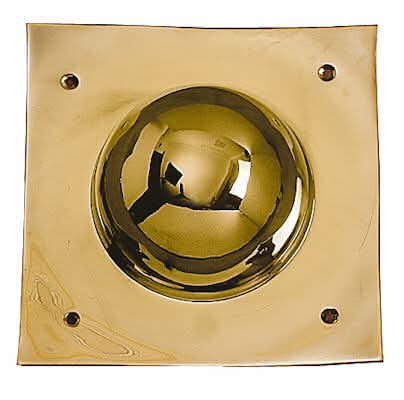 Square Roman Brass Shield Boss