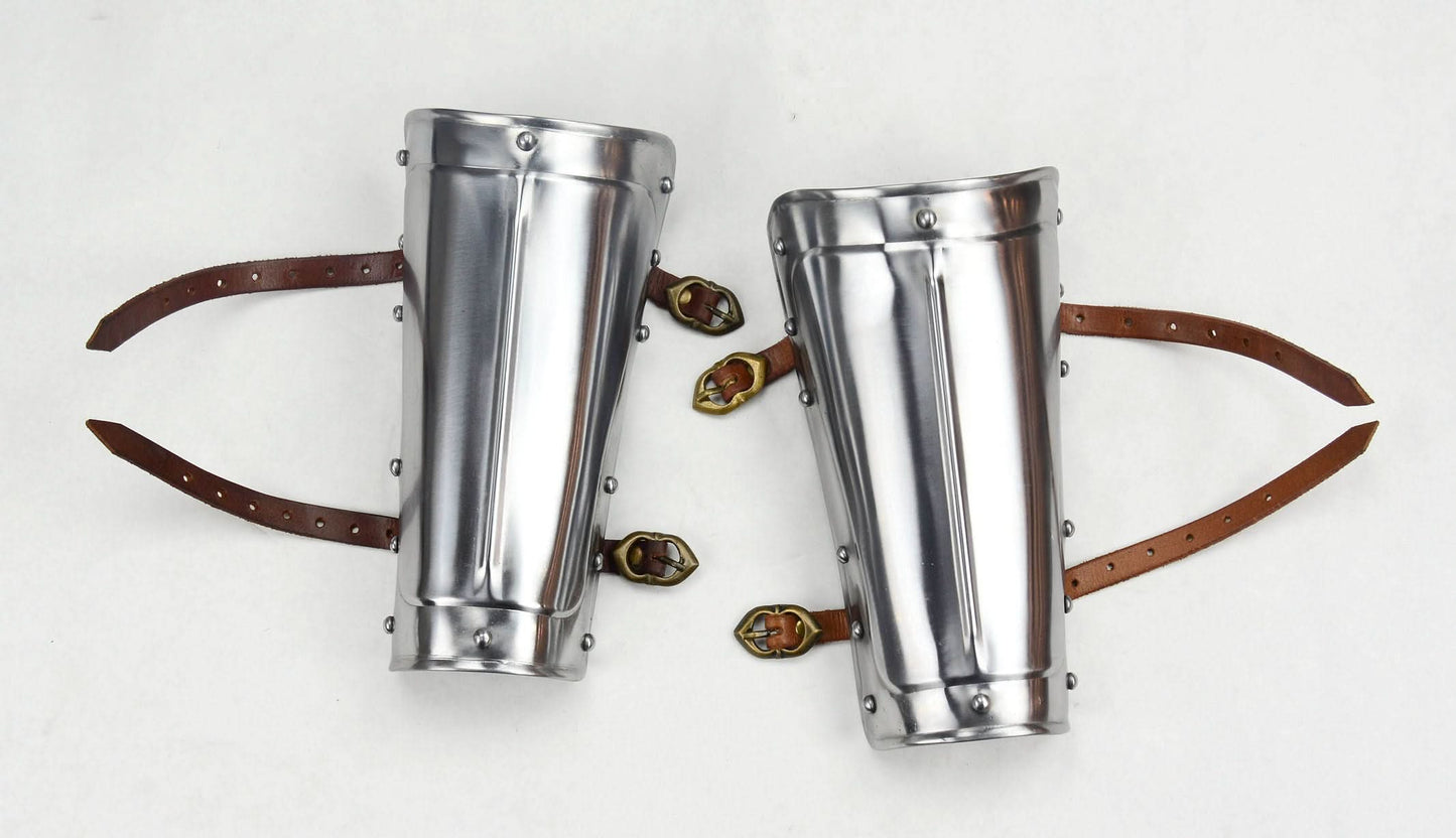 Steel Bracers - 18 Gauge Steel