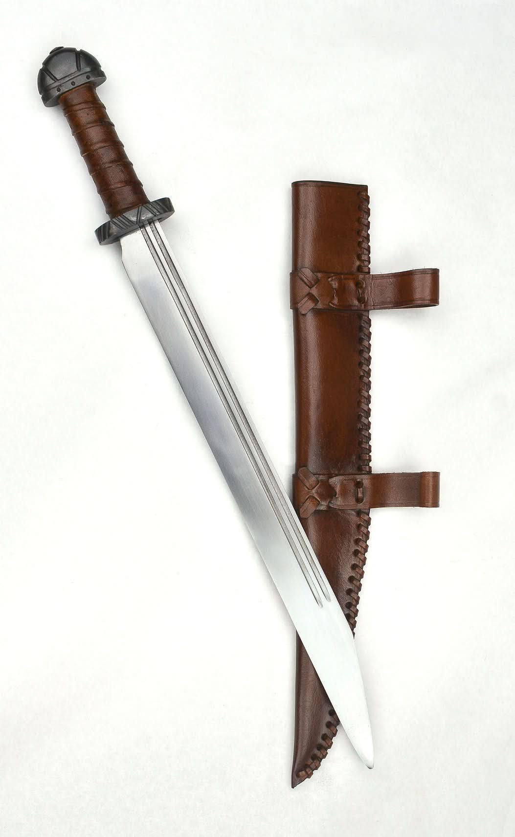 Viking Long Seax outside of its sheath