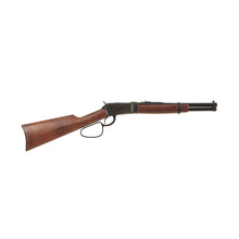 Load image into Gallery viewer, Right side view of 1892 Old West Rifle with black mechanism and trim, wood stock, and black barrel

