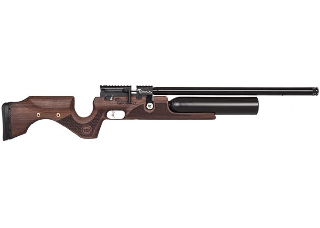 right view of kral bighorn pcp air rifle .25 and .30 cal