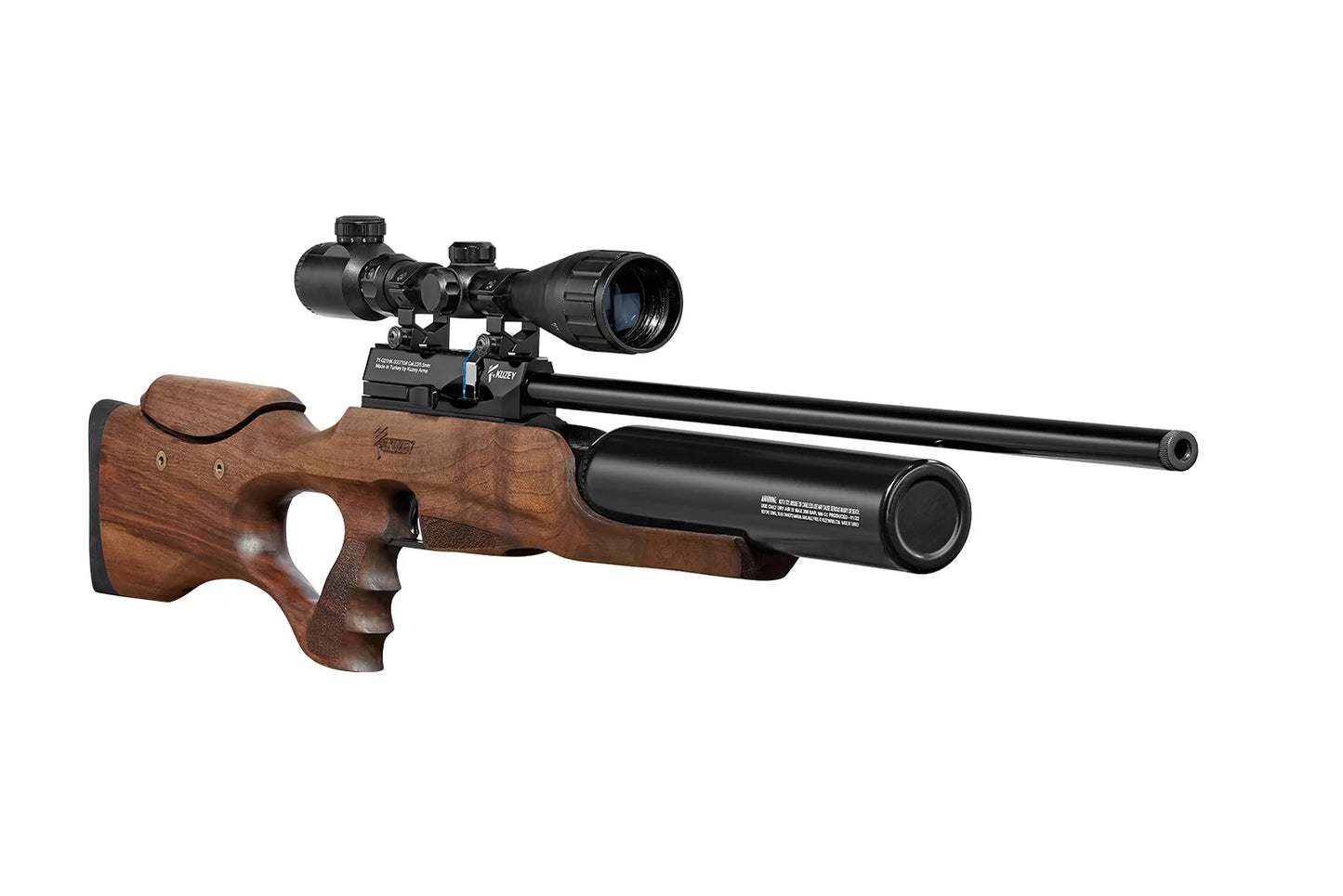 front view of kuzey 900 pcp air rifle