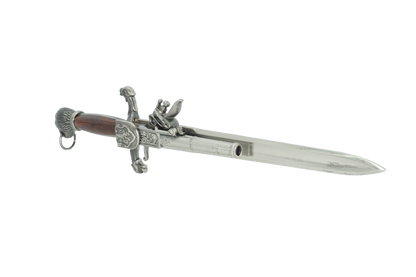 Non-Firing Replica Silver 18th Century Dagger Pistol