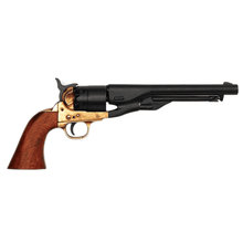 Load image into Gallery viewer, Civil War M1860 Brass Finish Revolver
