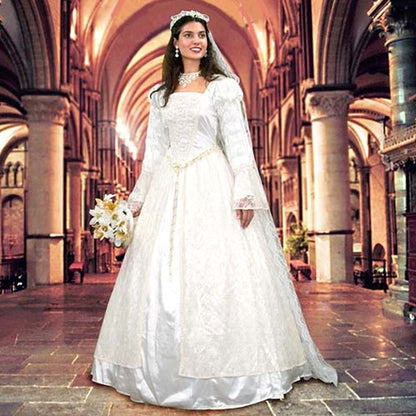 Renaissance Wedding Gown & Veil
