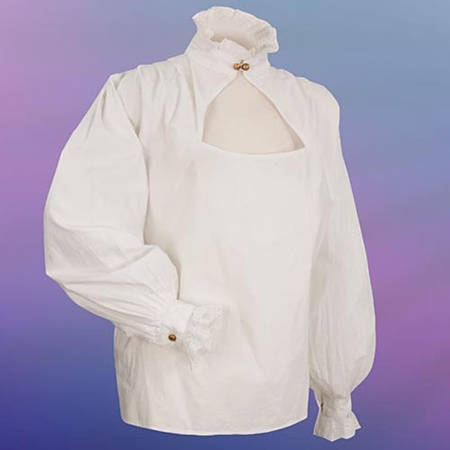 High Collared Elizabethan Blouse