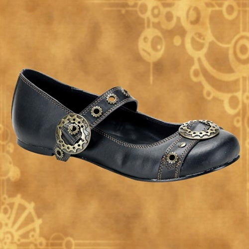 Steampunk Daisy Mary Jane Flats