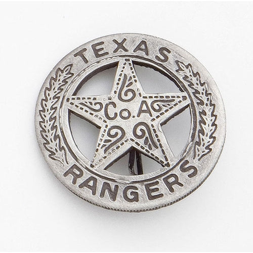 Old West Silver Texas Ranger's Badge