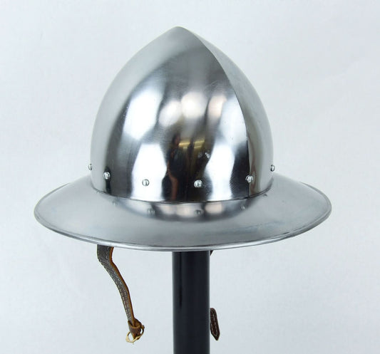 14th Century Kettle Helm - 16 Gauge Steel