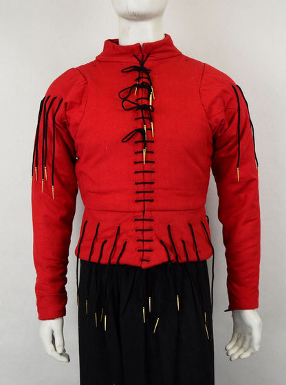 15th Century Arming Doublet - Red